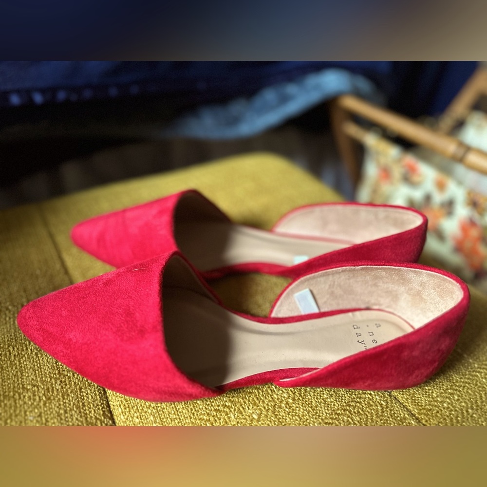 A New Day red Dorsay women’s flats